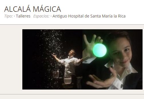 actuación Magic Manu Magia por las calles en Alcalá de Henares
